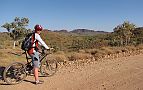 27-Heidi takes in the views MTBing out of the Bungles